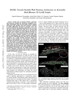 SPADE: Towards Scalable Path Planning Architecture on Actionable Multi-Domain 3D Scene Graphs
