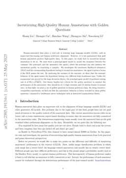 Incentivizing High-Quality Human Annotations with Golden Questions