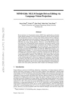 MIND-Edit: MLLM Insight-Driven Editing via Language-Vision Projection