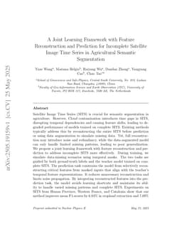 A Joint Learning Framework with Feature Reconstruction and Prediction for Incomplete Satellite Image Time Series in Agricultural Semantic Segmentation