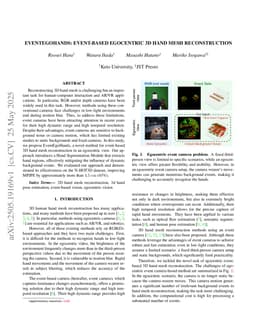 EventEgoHands: Event-based Egocentric 3D Hand Mesh Reconstruction