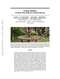 Triangle Splatting for Real-Time Radiance Field Rendering
