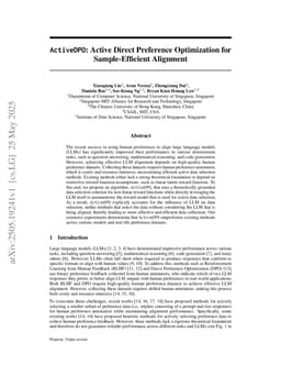 ActiveDPO: Active Direct Preference Optimization for Sample-Efficient Alignment