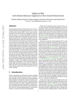 Likert or Not: LLM Absolute Relevance Judgments on Fine-Grained Ordinal Scales