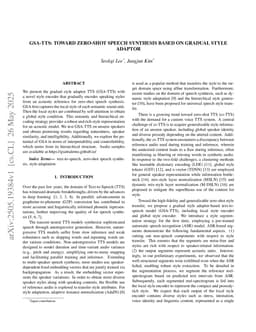 GSA-TTS : Toward Zero-Shot Speech Synthesis based on Gradual Style Adaptor