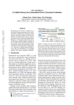 gec-metrics: A Unified Library for Grammatical Error Correction Evaluation