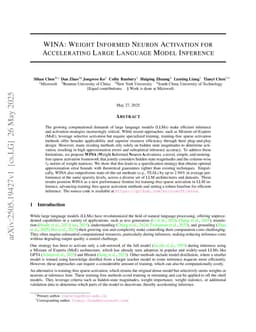 WINA: Weight Informed Neuron Activation for Accelerating Large Language Model Inference