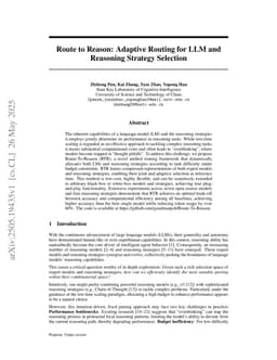 Route to Reason: Adaptive Routing for LLM and Reasoning Strategy Selection