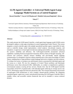 LLM-Agent-Controller: A Universal Multi-Agent Large Language Model System as a Control Engineer