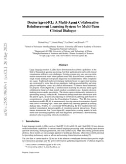 DoctorAgent-RL: A Multi-Agent Collaborative Reinforcement Learning System for Multi-Turn Clinical Dialogue