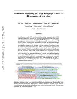 Interleaved Reasoning for Large Language Models via Reinforcement Learning