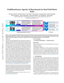 FieldWorkArena: Agentic AI Benchmark for Real Field Work Tasks