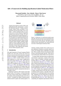 SGM: A Framework for Building Specification-Guided Moderation Filters