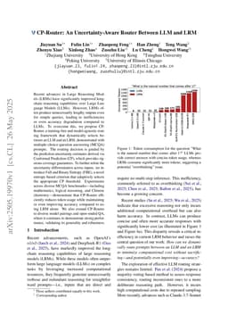 CP-Router: An Uncertainty-Aware Router Between LLM and LRM