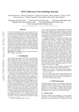 MVP: Multi-source Voice Pathology detection