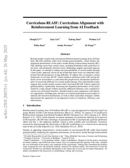 Curriculum-RLAIF: Curriculum Alignment with Reinforcement Learning from AI Feedback