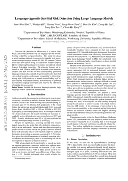 Language-Agnostic Suicidal Risk Detection Using Large Language Models