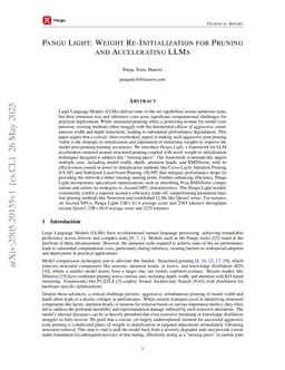 Pangu Light: Weight Re-Initialization for Pruning and Accelerating LLMs