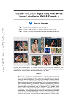 HunyuanVideo-Avatar: High-Fidelity Audio-Driven Human Animation for Multiple Characters