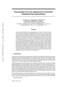 Fine-grained List-wise Alignment for Generative Medication Recommendation