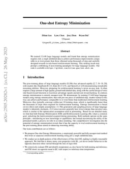 One-shot Entropy Minimization