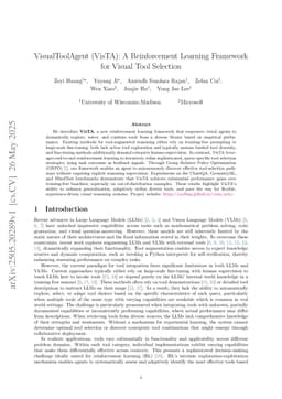 VisualToolAgent (VisTA): A Reinforcement Learning Framework for Visual Tool Selection