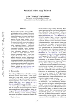 Visualized Text-to-Image Retrieval