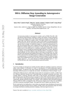 DiSA: Diffusion Step Annealing in Autoregressive Image Generation
