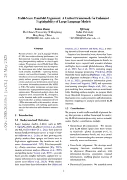 Multi-Scale Manifold Alignment: A Unified Framework for Enhanced Explainability of Large Language Models
