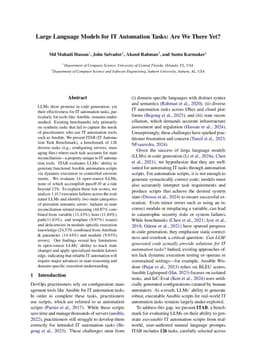 Large Language Models for IT Automation Tasks: Are We There Yet?
