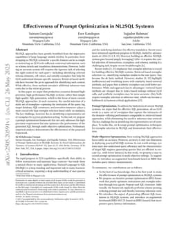 Effectiveness of Prompt Optimization in NL2SQL Systems