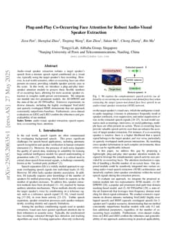 Plug-and-Play Co-Occurring Face Attention for Robust Audio-Visual Speaker Extraction