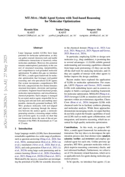 MT-Mol:Multi Agent System with Tool-based Reasoning for Molecular Optimization