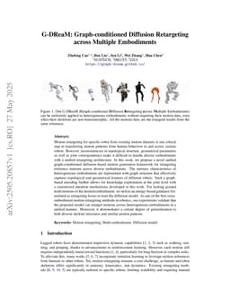 G-DReaM: Graph-conditioned Diffusion Retargeting across Multiple Embodiments