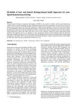 HS-SLAM: A Fast and Hybrid Strategy-Based SLAM Approach for Low-Speed Autonomous Driving