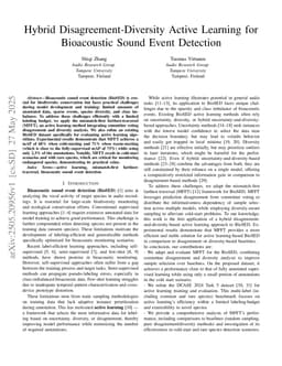 Hybrid Disagreement-Diversity Active Learning for Bioacoustic Sound Event Detection