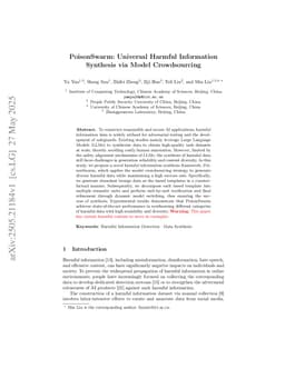 PoisonSwarm: Universal Harmful Information Synthesis via Model Crowdsourcing