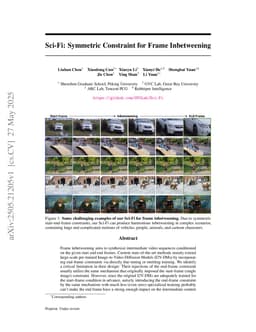 Sci-Fi: Symmetric Constraint for Frame Inbetweening