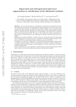 Supervised and self-supervised land-cover segmentation & classification of the Biesbosch wetlands