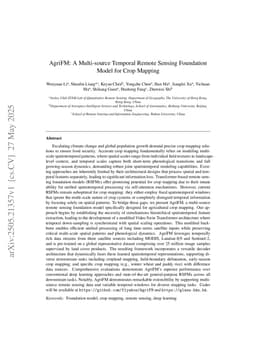 AgriFM: A Multi-source Temporal Remote Sensing Foundation Model for Crop Mapping
