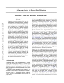Subgroups Matter for Robust Bias Mitigation