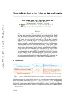 Towards Better Instruction Following Retrieval Models