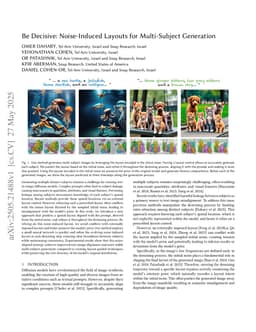 Be Decisive: Noise-Induced Layouts for Multi-Subject Generation