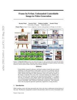 Frame In-N-Out: Unbounded Controllable Image-to-Video Generation
