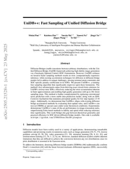 UniDB++: Fast Sampling of Unified Diffusion Bridge