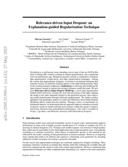 Relevance-driven Input Dropout: an Explanation-guided Regularization Technique