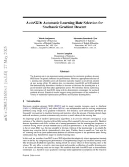 AutoSGD: Automatic Learning Rate Selection for Stochastic Gradient Descent