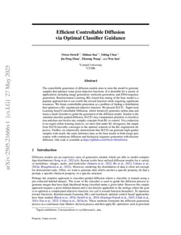 Efficient Controllable Diffusion via Optimal Classifier Guidance