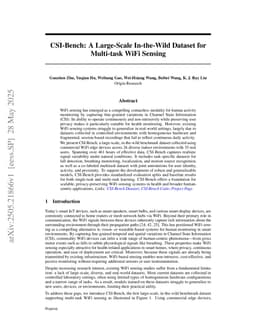 CSI-Bench: A Large-Scale In-the-Wild Dataset for Multi-task WiFi Sensing