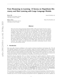 From Reasoning to Learning: A Survey on Hypothesis Discovery and Rule Learning with Large Language Models